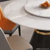 Modern and simple solid wood dining room set, multi-functional dining table and chair set, home dining room furniture set Application Scenario